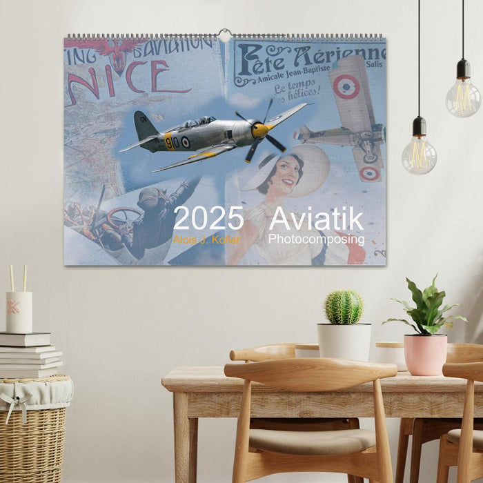 Aviatik Photocomposing 2025 (CALVENDO Wandkalender 2025)