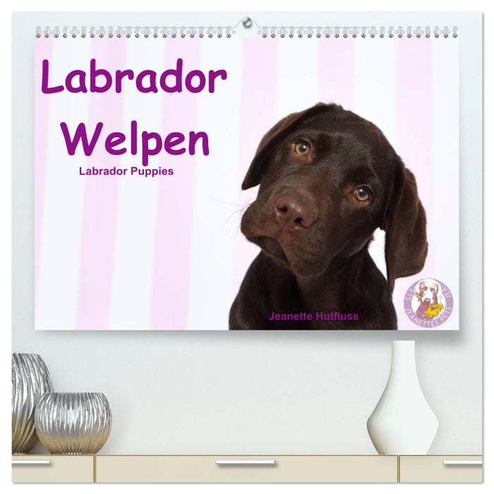 Labrador Welpen - Labrador Puppies (CALVENDO Premium Wandkalender 2025)