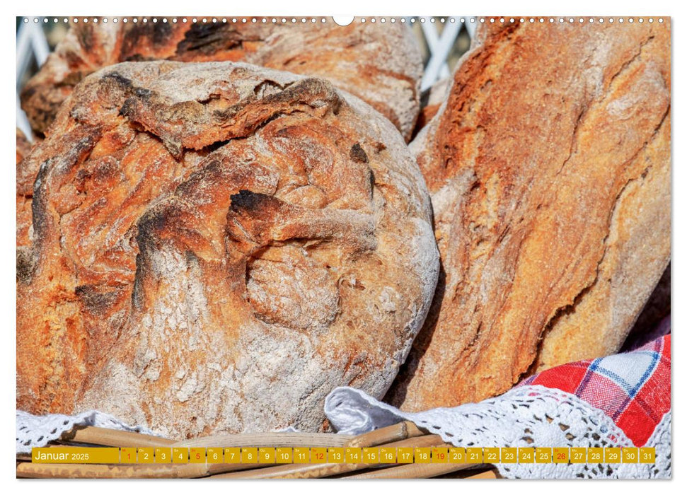 Brot und Gebäck. Feines aus der Backstube (CALVENDO Wandkalender 2025)