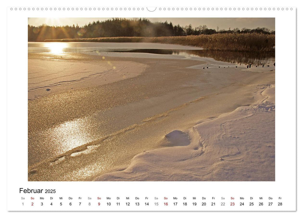 Schleswig und die Schlei - von Schloss Gottorf bis Schleimünde (CALVENDO Premium Wandkalender 2025)