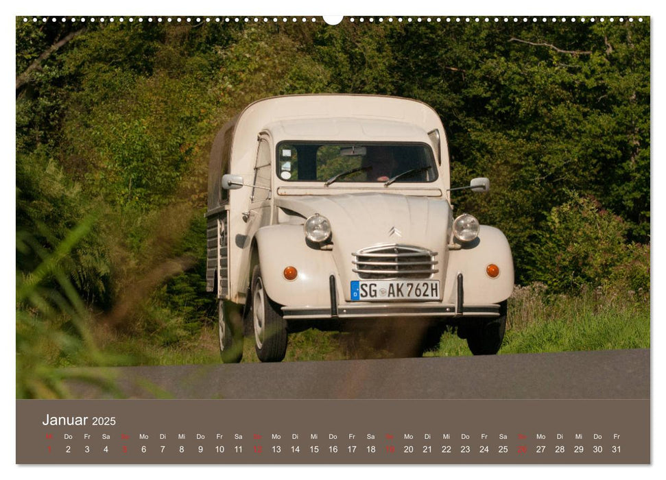 Kasten - Ente Citroën 2 CV AK 400 (CALVENDO Premium Wandkalender 2025)