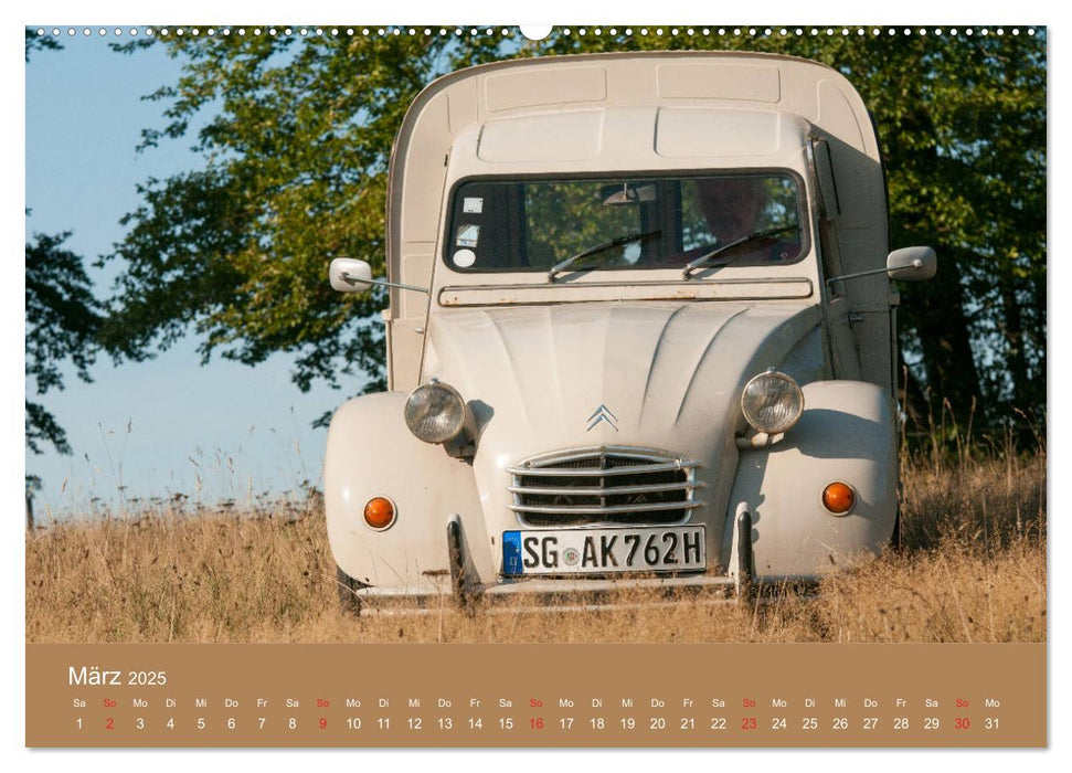 Kasten - Ente Citroën 2 CV AK 400 (CALVENDO Premium Wandkalender 2025)