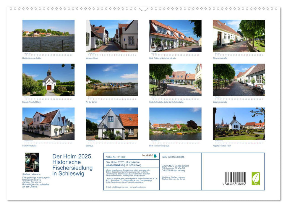 Der Holm 2025. Historische Fischersiedlung in Schleswig (CALVENDO Premium Wandkalender 2025)