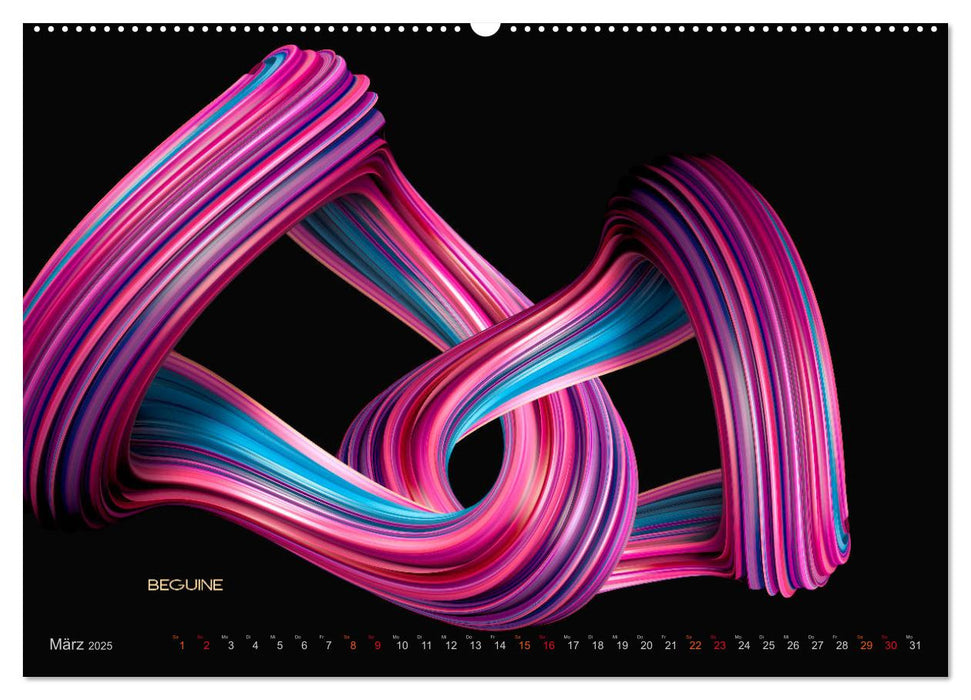 Farben Tanz Abstract Design (CALVENDO Premium Wandkalender 2025)