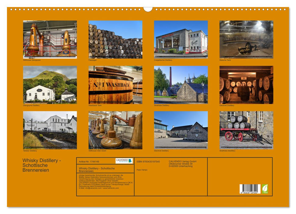 Whisky Distillery - Schottische Brennereien (CALVENDO Wandkalender 2025)