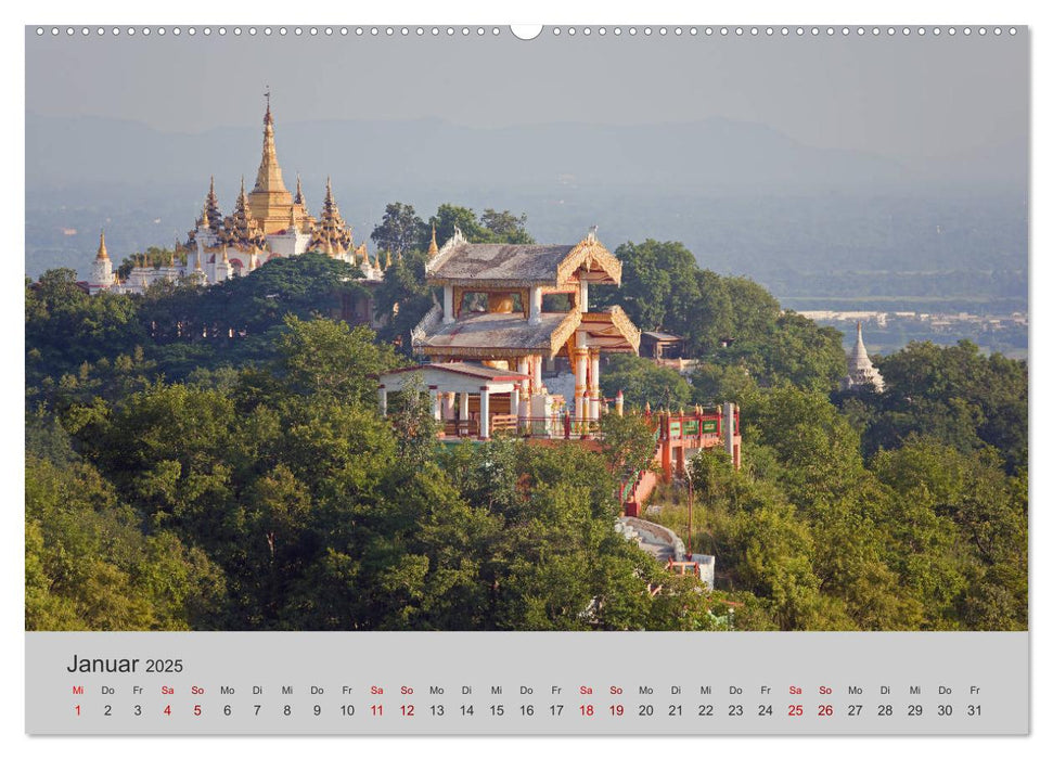 Myanmar 2025 (CALVENDO Premium Wandkalender 2025)