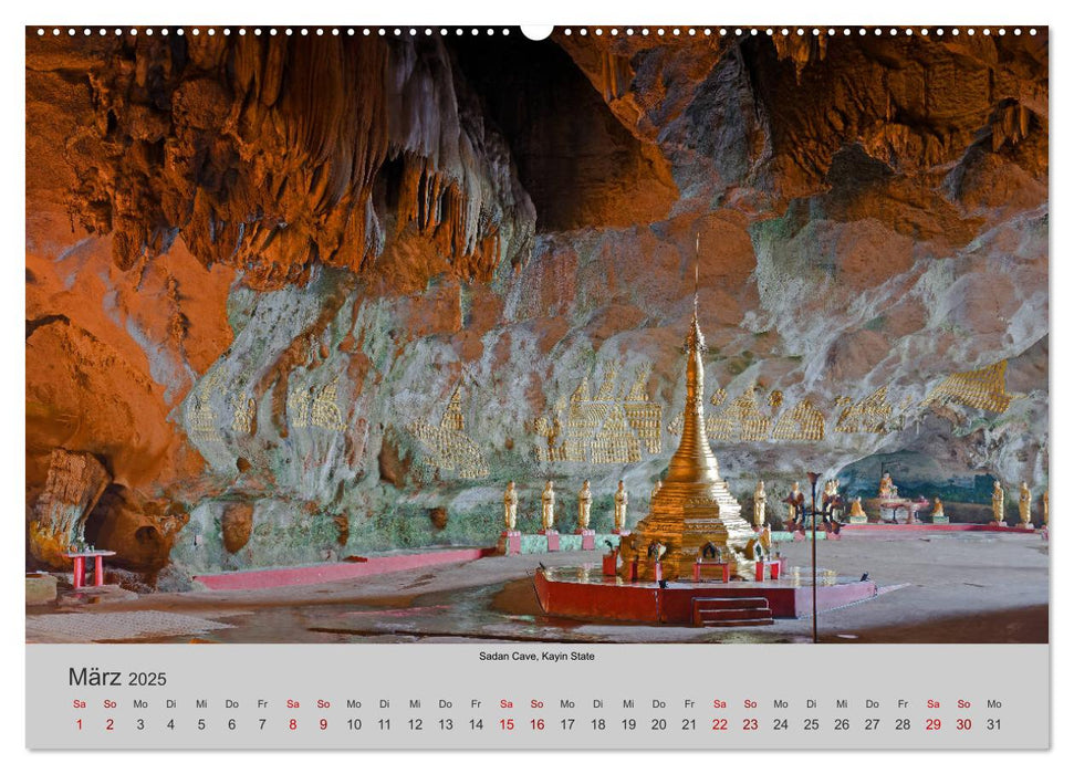 Myanmar 2025 (CALVENDO Premium Wandkalender 2025)