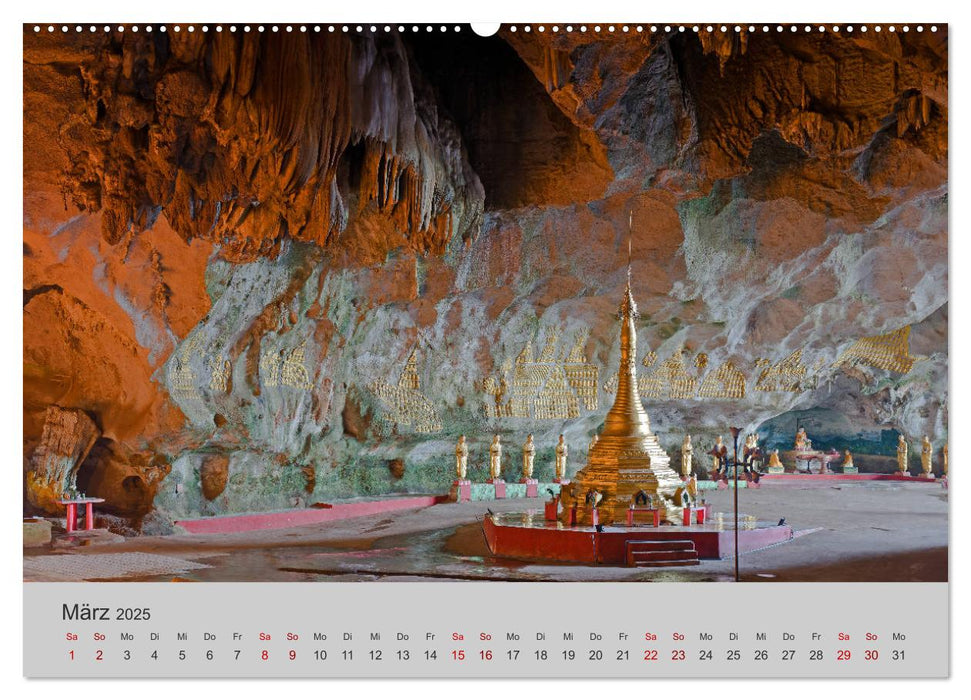 Myanmar 2025 (CALVENDO Premium Wandkalender 2025)