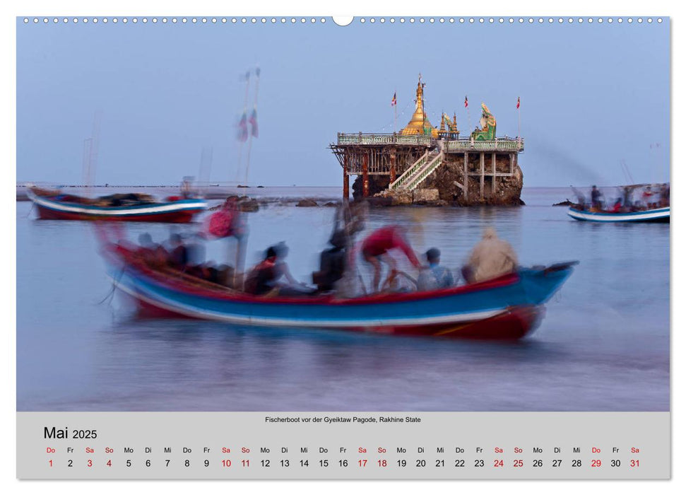 Myanmar 2025 (CALVENDO Premium Wandkalender 2025)