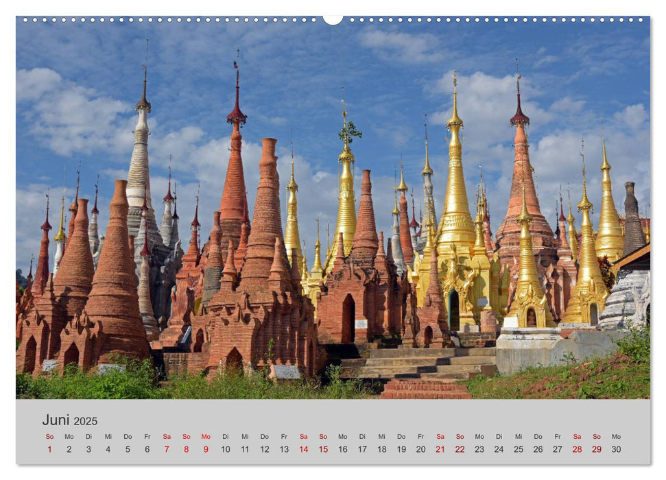 Myanmar 2025 (CALVENDO Premium Wandkalender 2025)