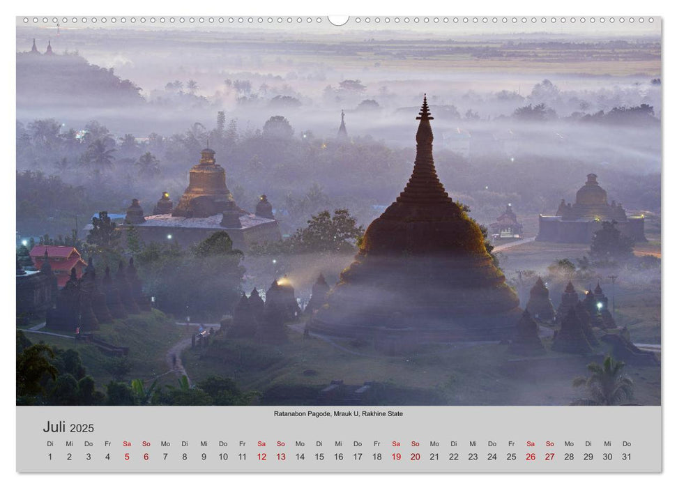 Myanmar 2025 (CALVENDO Premium Wandkalender 2025)