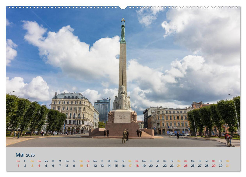 Charmante Baltische Städte entlang der Ostsee (CALVENDO Wandkalender 2025)