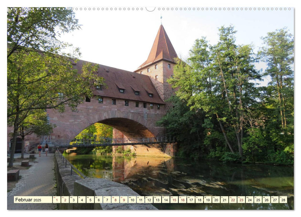 Unterwegs in Nürnbergs Altstadt (CALVENDO Premium Wandkalender 2025)