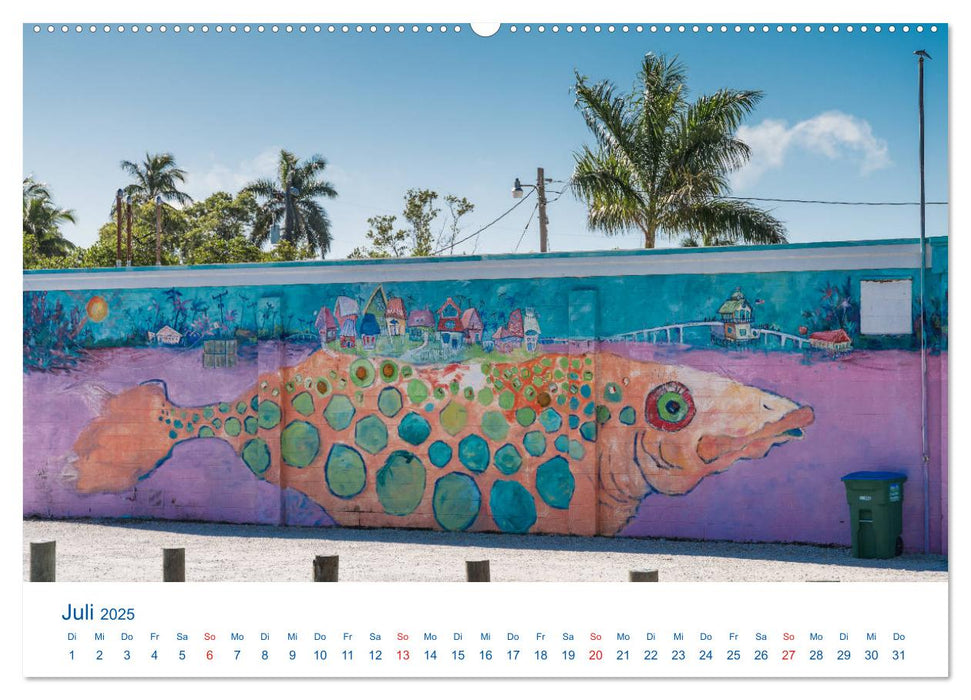 Matlacha - farbenfrohe Insel in Südwest-Florida (CALVENDO Premium Wandkalender 2025)