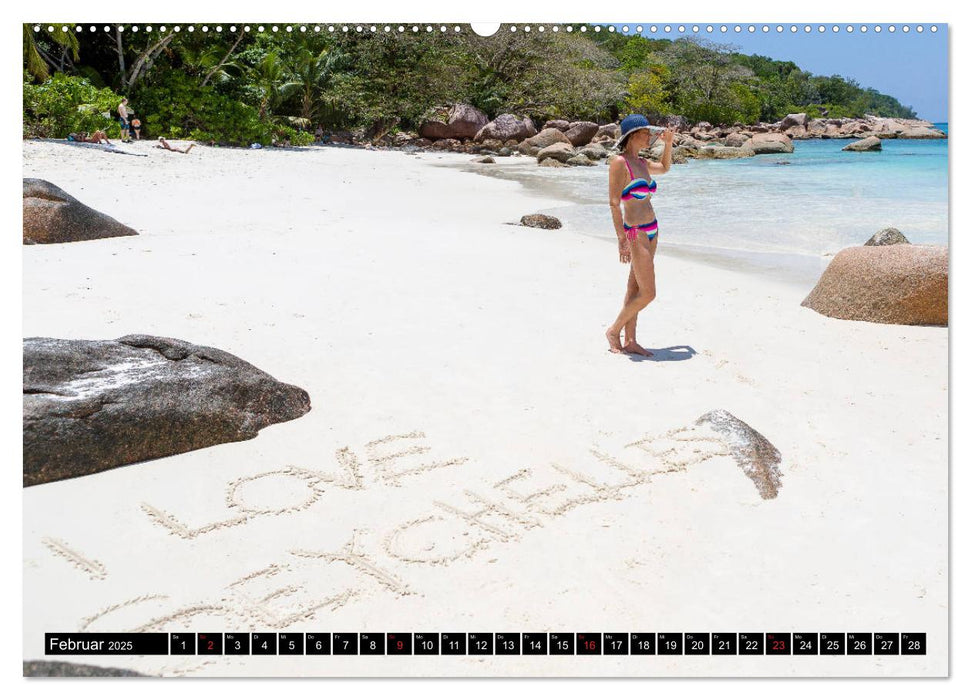 Seychellen. Sonneninseln - Mahé, La Digue, Praslin (CALVENDO Premium Wandkalender 2025)