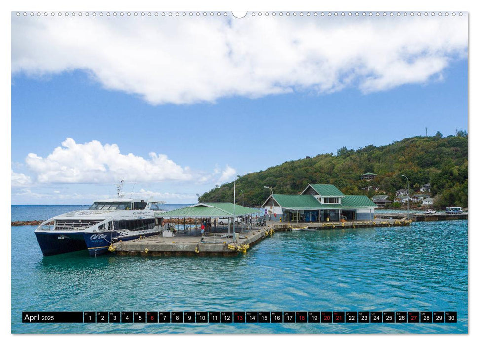 Seychellen. Sonneninseln - Mahé, La Digue, Praslin (CALVENDO Premium Wandkalender 2025)