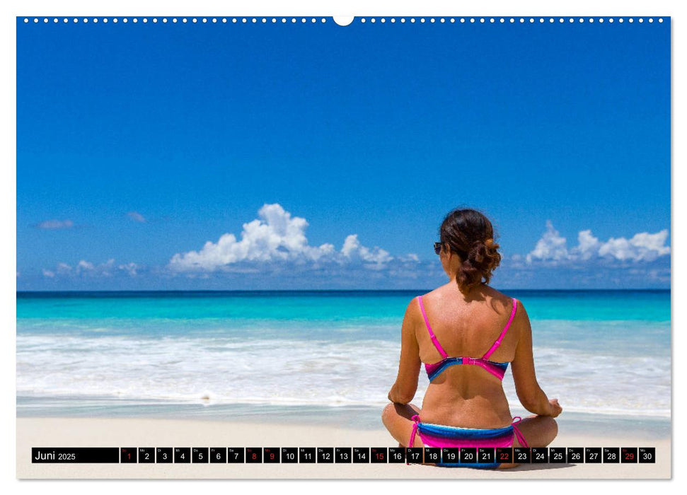 Seychellen. Sonneninseln - Mahé, La Digue, Praslin (CALVENDO Premium Wandkalender 2025)