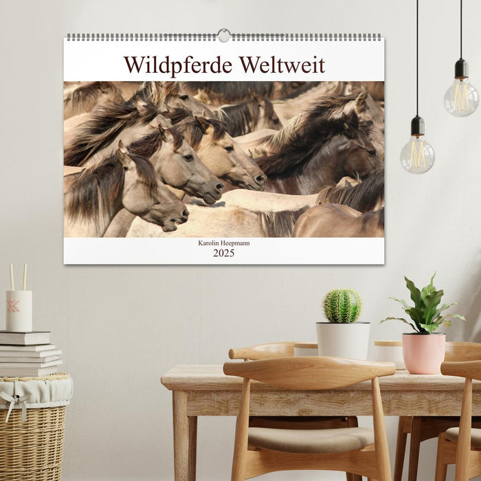 Wildpferde Weltweit (CALVENDO Wandkalender 2025)