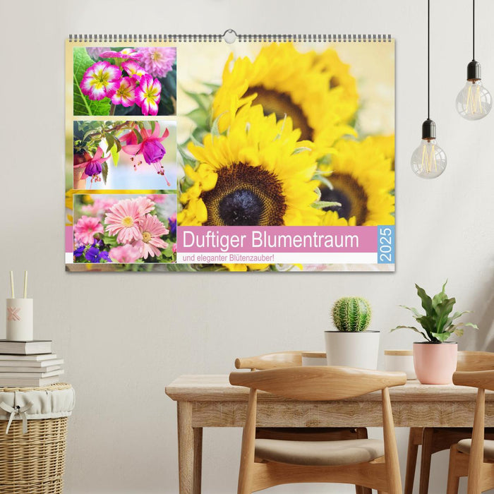 Duftiger Blumentraum und eleganter Blütenzauber! (CALVENDO Wandkalender 2025)