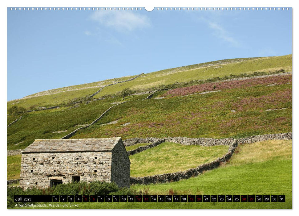 Traumhafte Yorkshire Dales (CALVENDO Premium Wandkalender 2025)