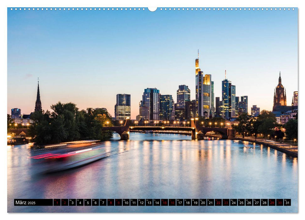 FRANKFURT Impressionen aus Mainhattan (CALVENDO Premium Wandkalender 2025)