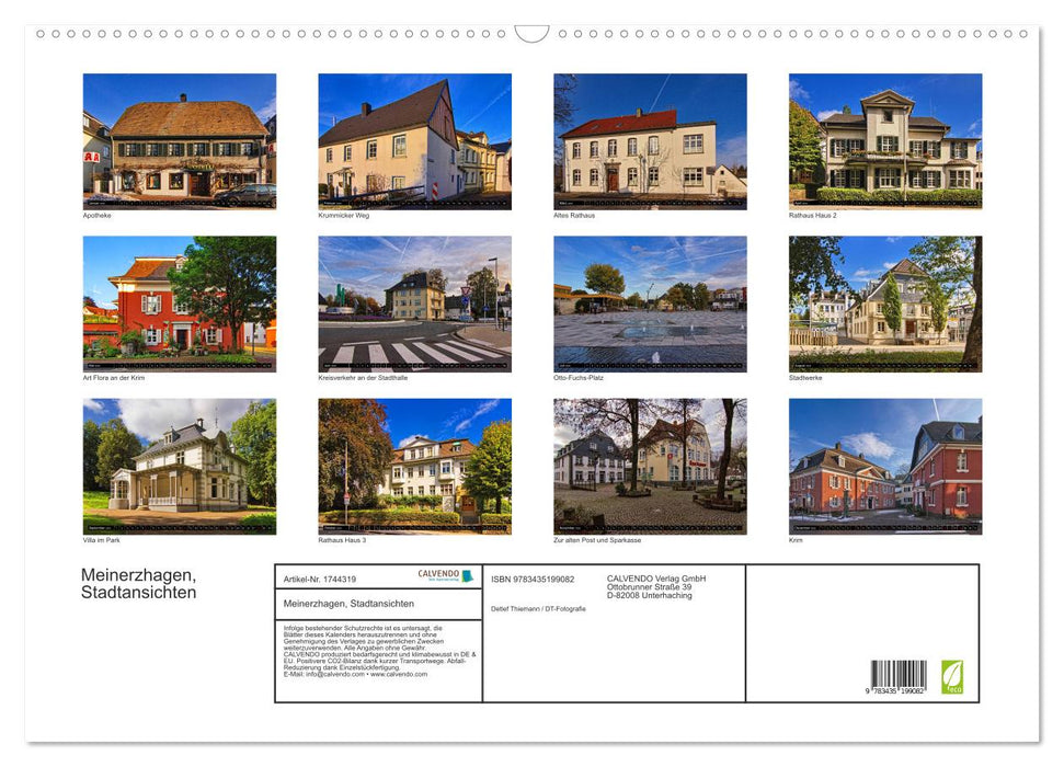 Meinerzhagen, Stadtansichten (CALVENDO Wandkalender 2025)