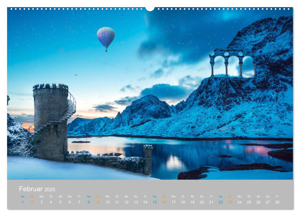 Fantastisch und surreal - Landschaften (CALVENDO Premium Wandkalender 2025)