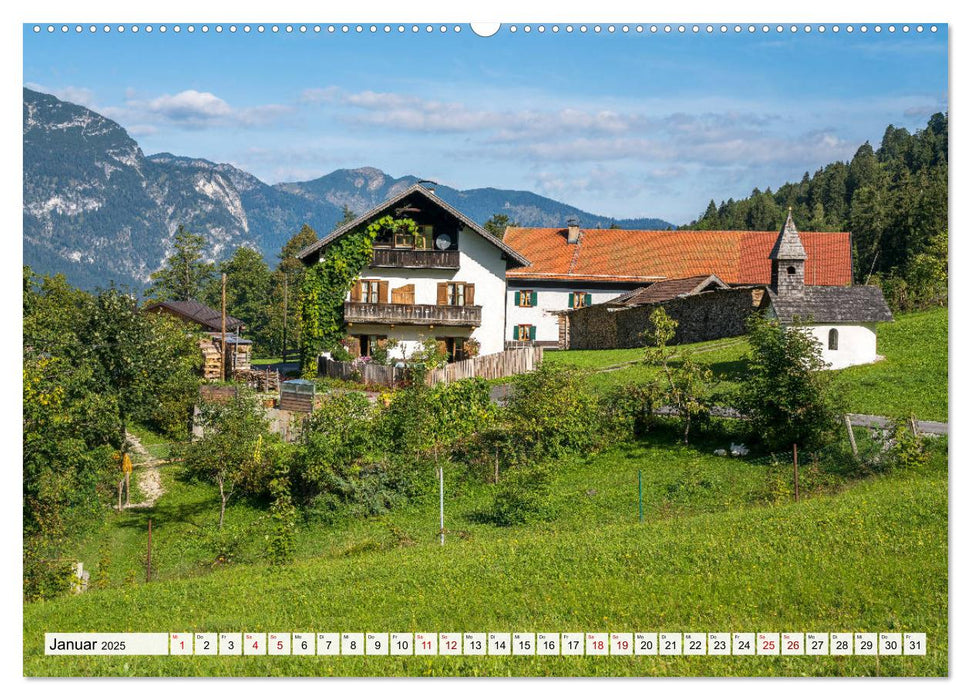 Ein Sommer rund um Garmisch-Partenkirchen (CALVENDO Premium Wandkalender 2025)