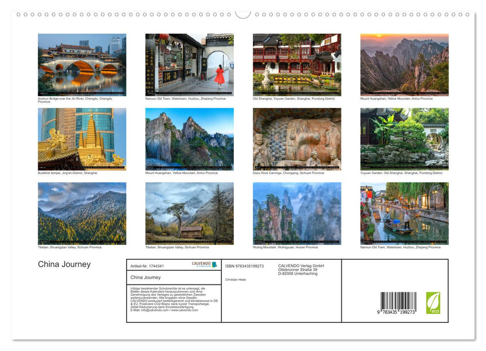 China Journey (CALVENDO Premium Wandkalender 2025)