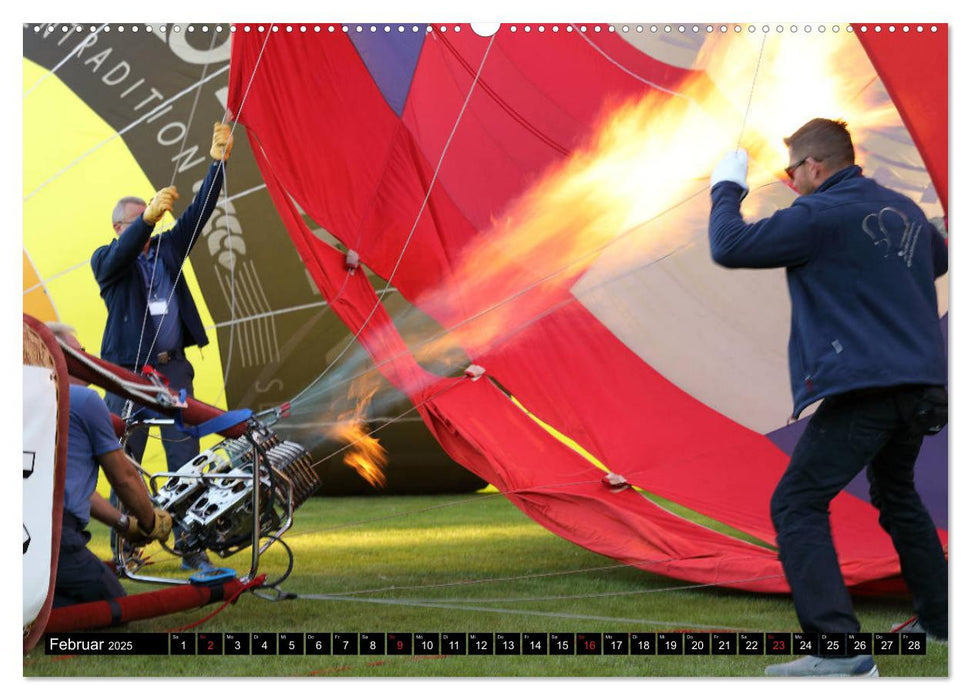 Ballonfahren - Die Stille nach dem Start (CALVENDO Premium Wandkalender 2025)