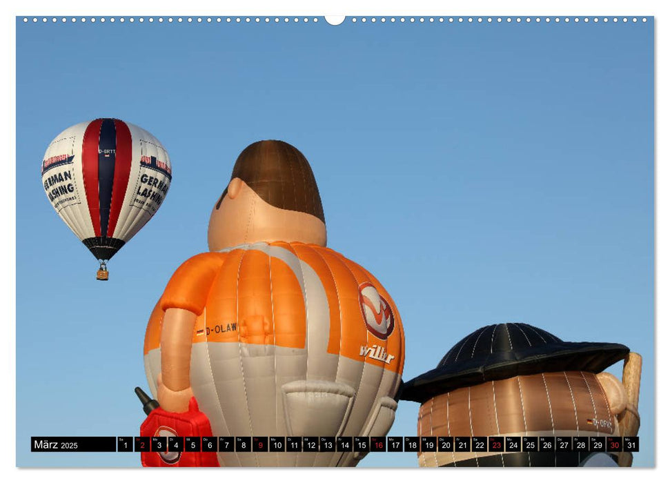 Ballonfahren - Die Stille nach dem Start (CALVENDO Premium Wandkalender 2025)