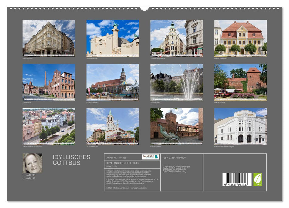 IDYLLISCHES COTTBUS (CALVENDO Premium Wandkalender 2025)