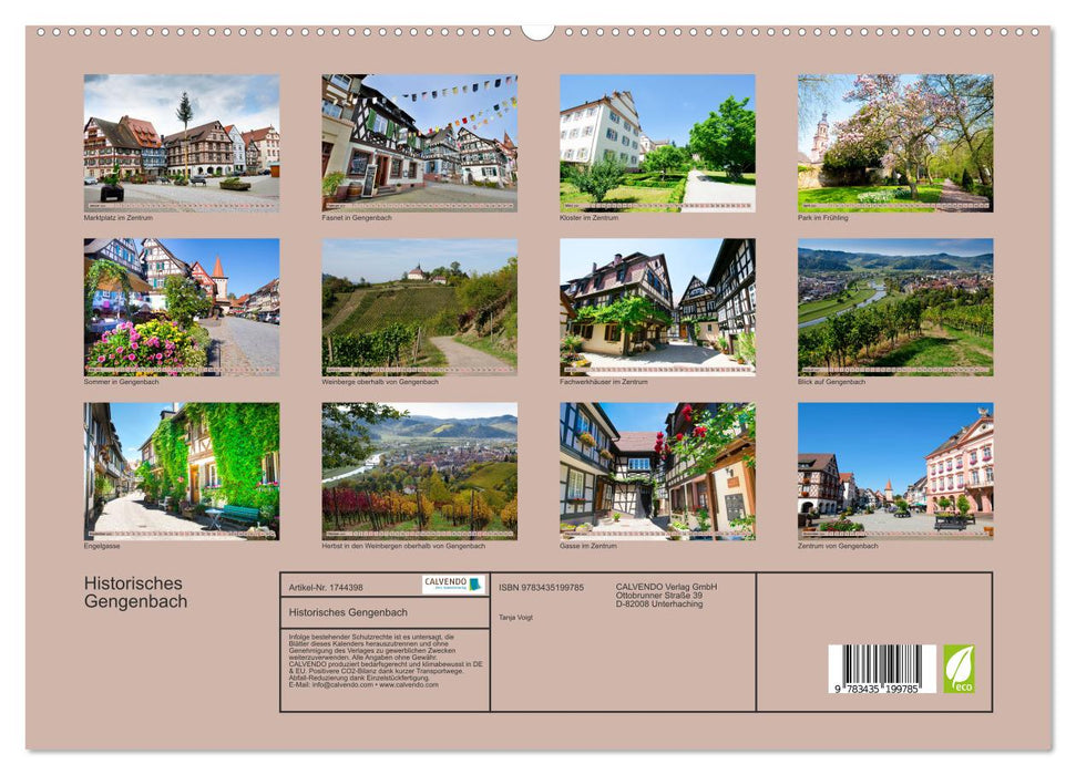 Historisches Gengenbach (CALVENDO Premium Wandkalender 2025)