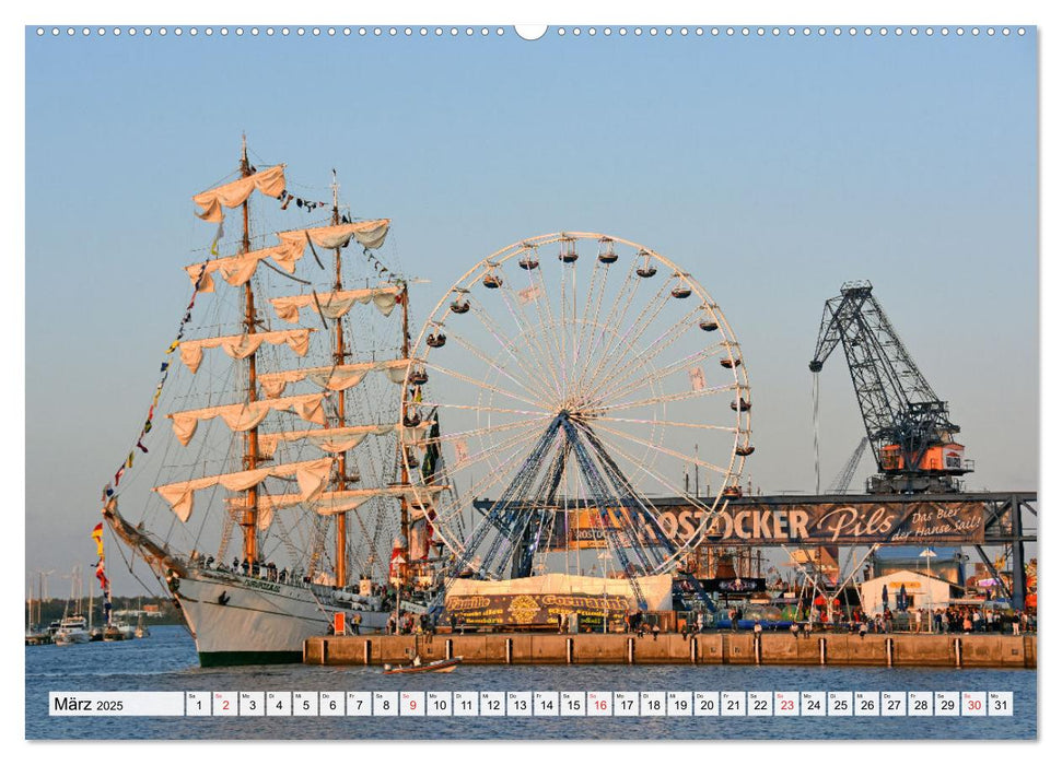 Die HANSE SAIL Das große Seglertreffen in Rostock (CALVENDO Premium Wandkalender 2025)