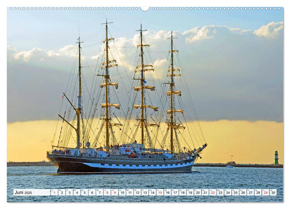 Die HANSE SAIL Das große Seglertreffen in Rostock (CALVENDO Premium Wandkalender 2025)