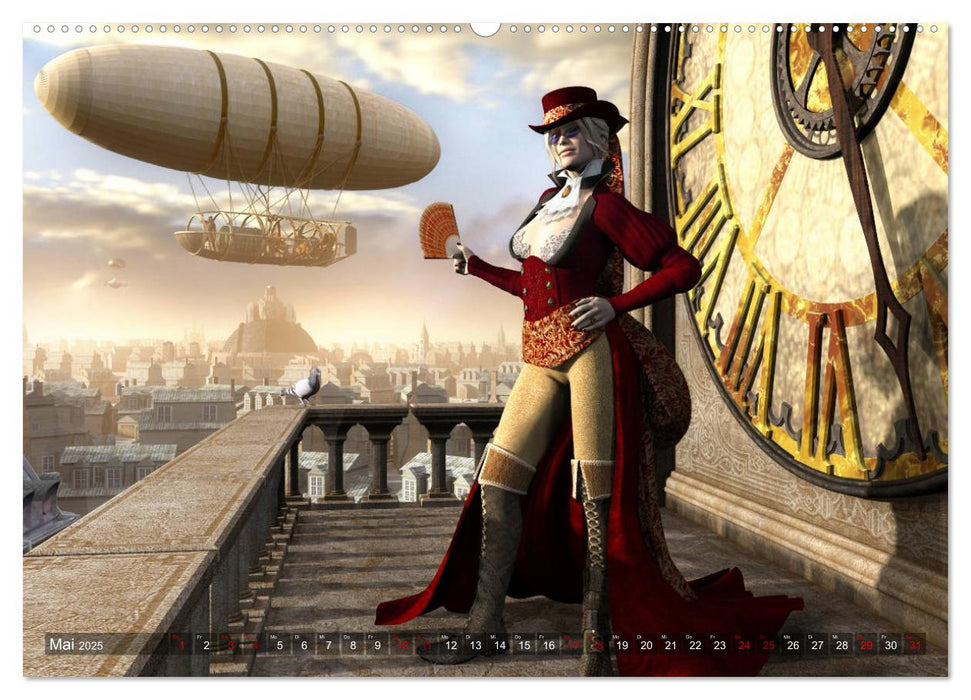 Steampunk Träume (CALVENDO Premium Wandkalender 2025)