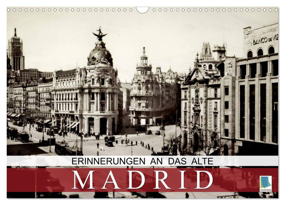 Erinnerungen an das alte Madrid (CALVENDO Wandkalender 2025)