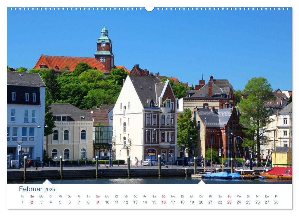 Flensburg 2025. Impressionen rund um den Hafen (CALVENDO Wandkalender 2025)