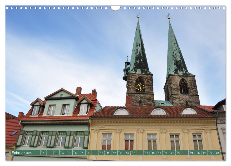 Quedlinburg - Stadt mit 1.200 Fachwerkhäusern (CALVENDO Wandkalender 2025)