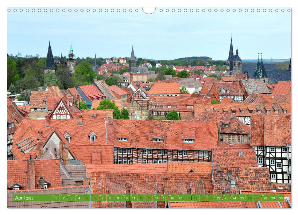 Quedlinburg - Stadt mit 1.200 Fachwerkhäusern (CALVENDO Wandkalender 2025)