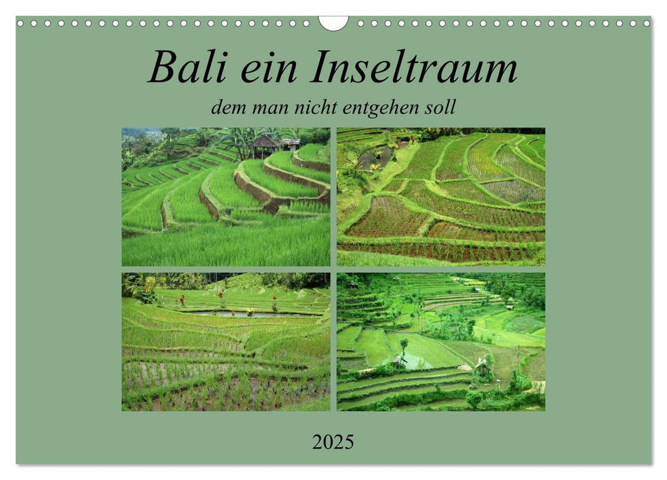 Bali,ein Inseltraum dem man nicht entgehen sollte. (CALVENDO Wandkalender 2025)