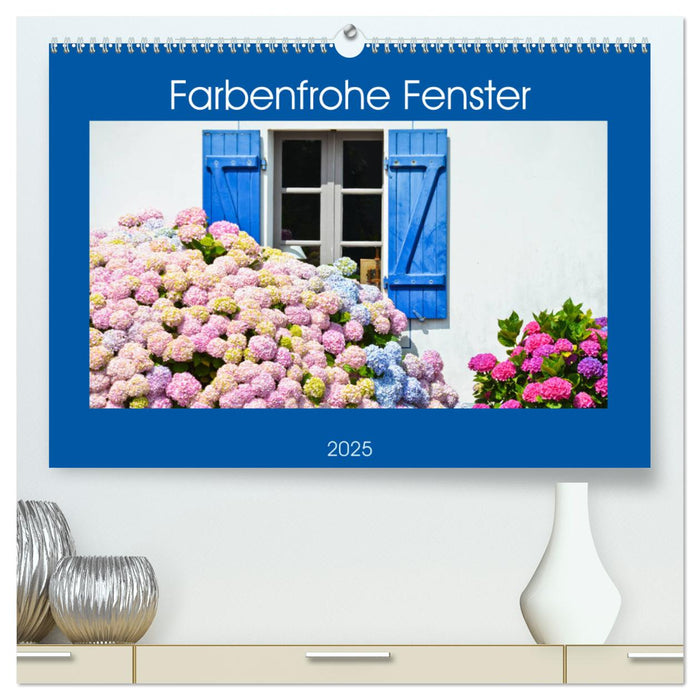 Farbenfrohe Fenster (CALVENDO Premium Wandkalender 2025)