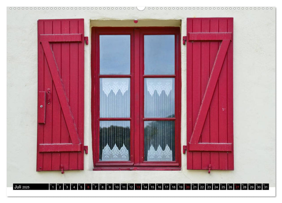 Farbenfrohe Fenster (CALVENDO Premium Wandkalender 2025)