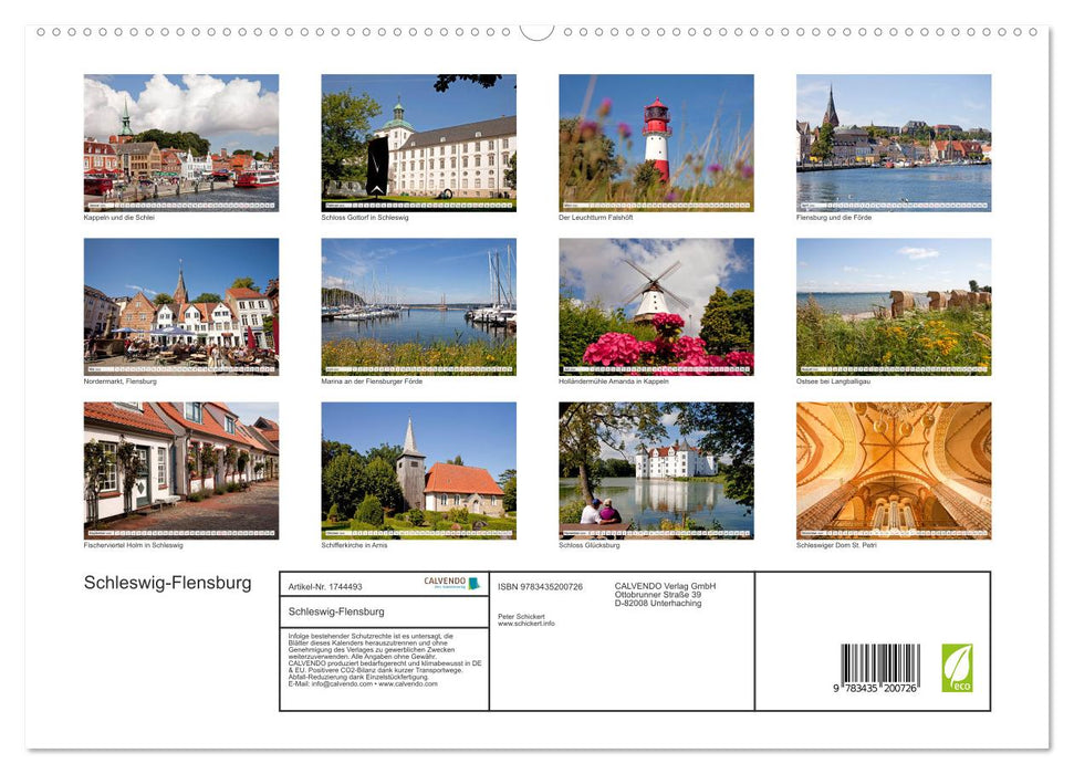 Schleswig-Flensburg (CALVENDO Premium Wandkalender 2025)