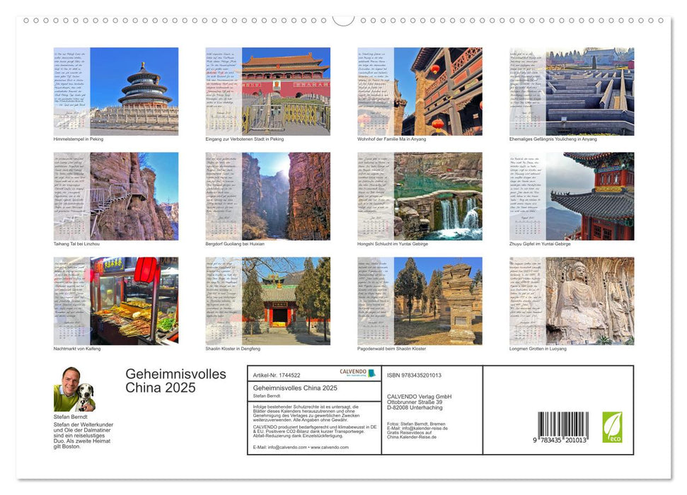 Geheimnisvolles China 2025 (CALVENDO Premium Wandkalender 2025)