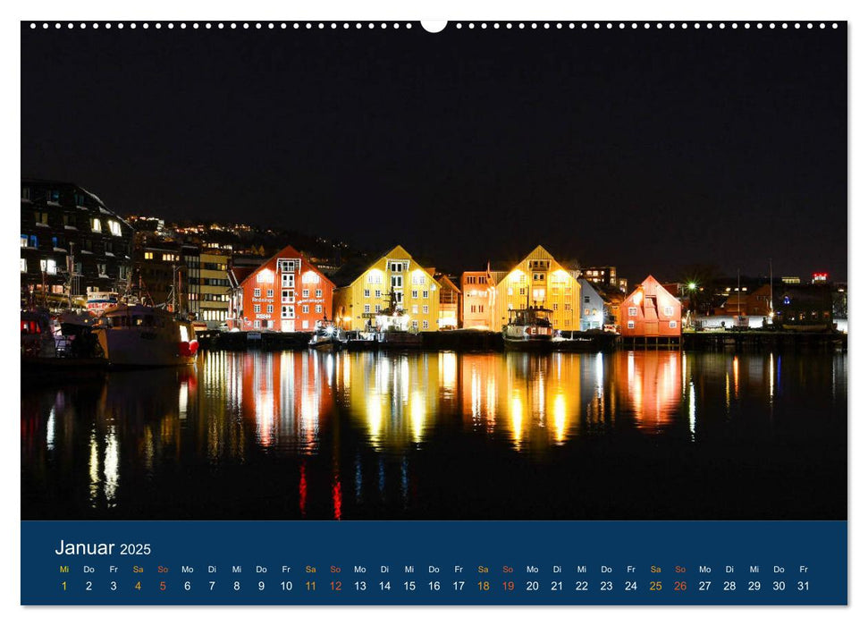 Tromsö, eisiges Nord-Norwegen (CALVENDO Premium Wandkalender 2025)