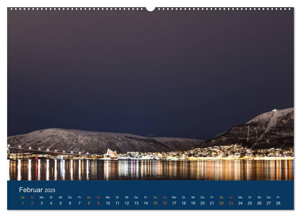 Tromsö, eisiges Nord-Norwegen (CALVENDO Premium Wandkalender 2025)