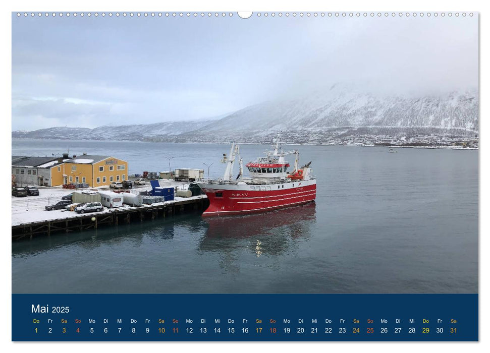 Tromsö, eisiges Nord-Norwegen (CALVENDO Premium Wandkalender 2025)