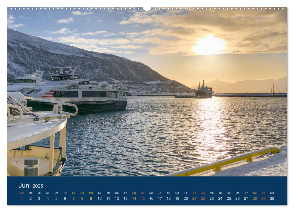 Tromsö, eisiges Nord-Norwegen (CALVENDO Premium Wandkalender 2025)