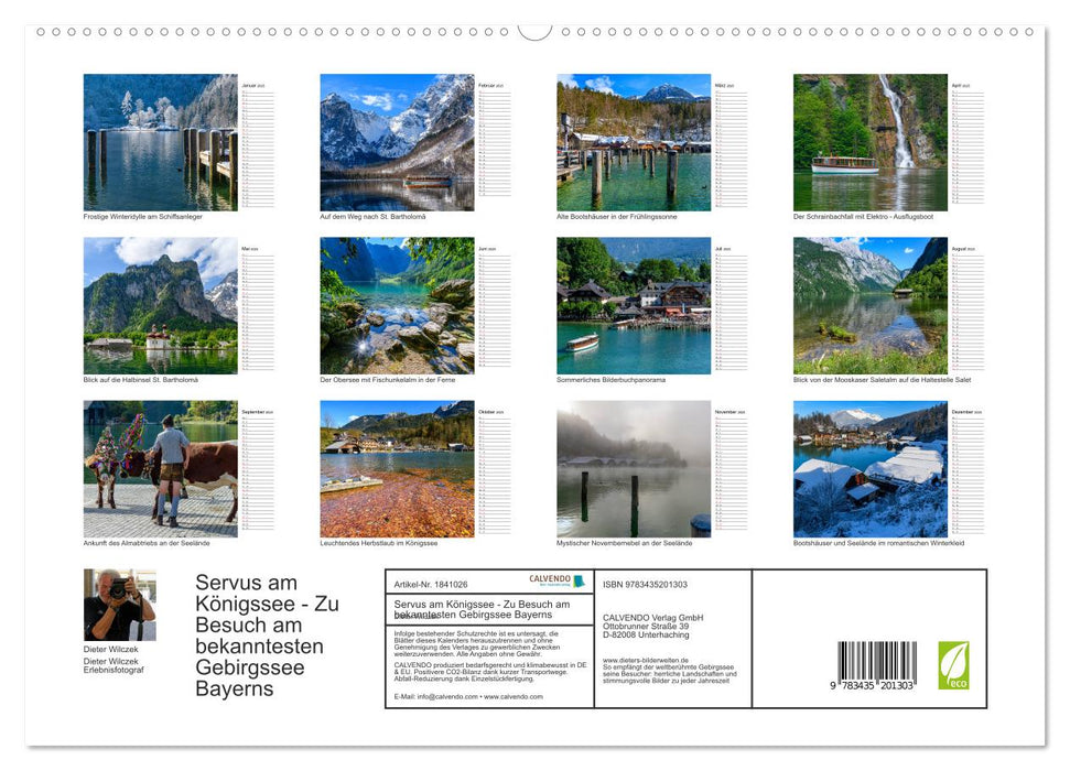 Servus am Königssee - Zu Besuch am bekanntesten Gebirgssee Bayerns (CALVENDO Premium Wandkalender 2025)
